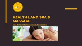 Hot Oil Massage Dubai | Healthlandspa.me