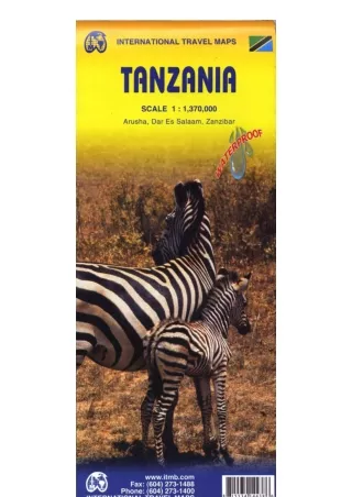 PDF read online Tanzania Travel Reference Map 1 1300000 for ipad