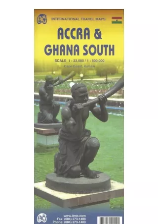 Ebook download Accra City And Ghana South Travel Reference Map 1 23000 1 500000