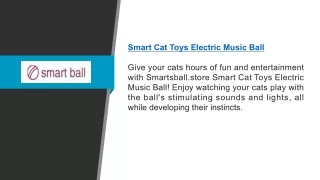 Smart Cat Toys Electric Music Ball | Smartsball.store