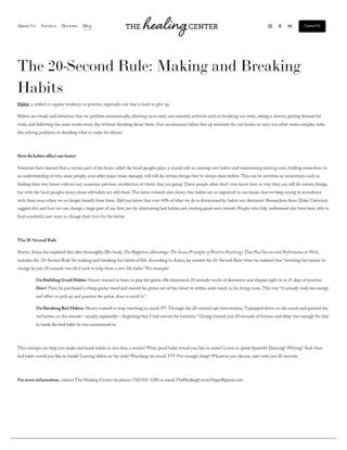 The 20-Second Rule Making and Breaking Habits (1)