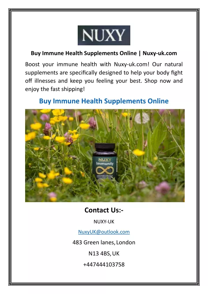 buy immune health supplements online nuxy uk com