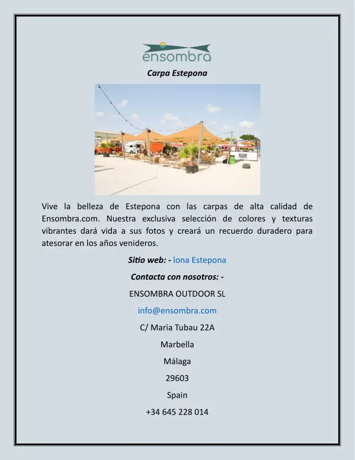 carpa estepona