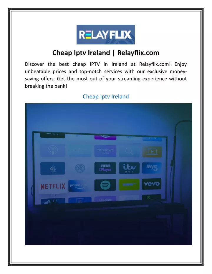 cheap iptv ireland relayflix com