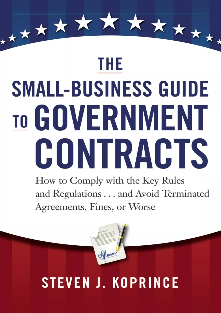 read pdf the small business guide to government