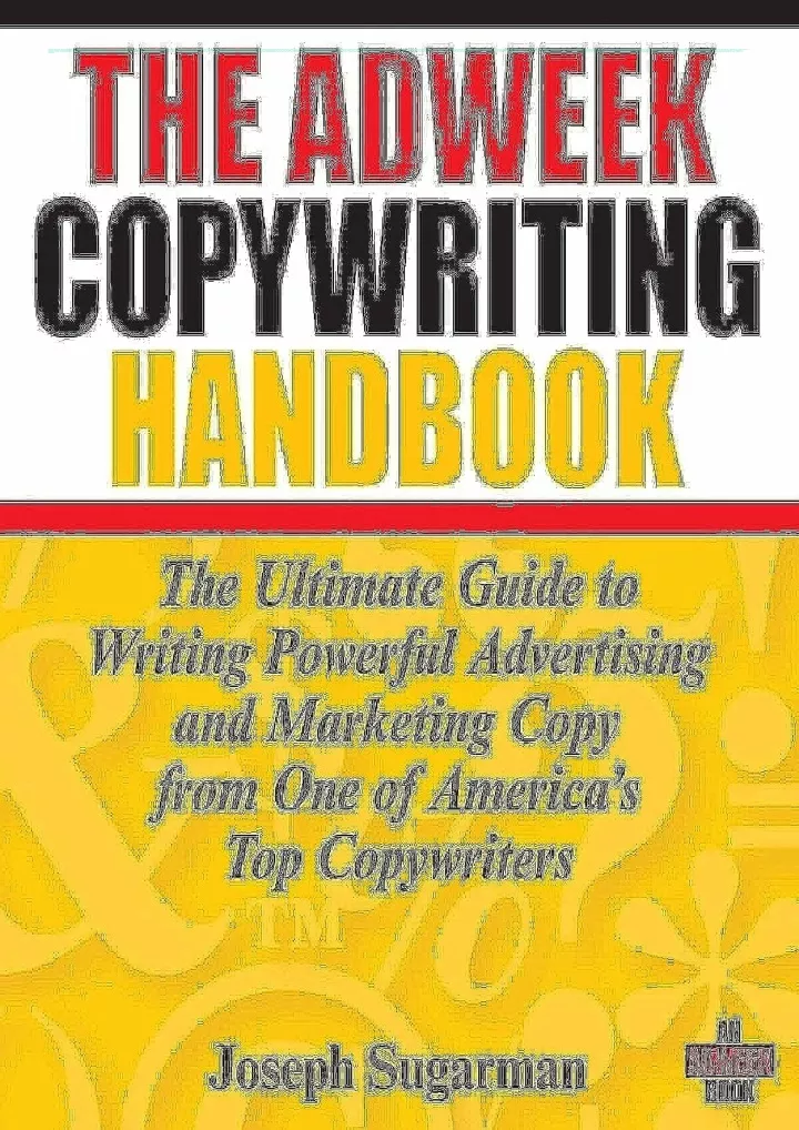 pdf read the adweek copywriting handbook