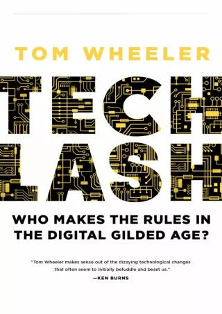 [PDF READ ONLINE] [PDF READ ONLINE]  Techlash: Who Makes the Rules in the Digita