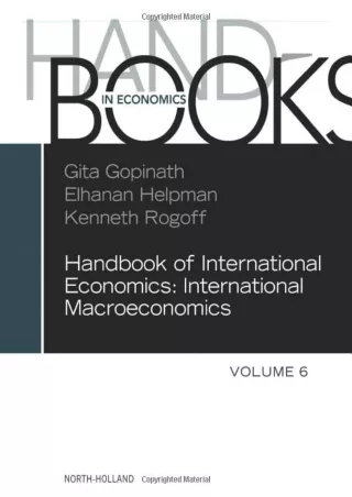 READ [PDF] PDF_  Handbook of International Economics (Volume 6) ipad