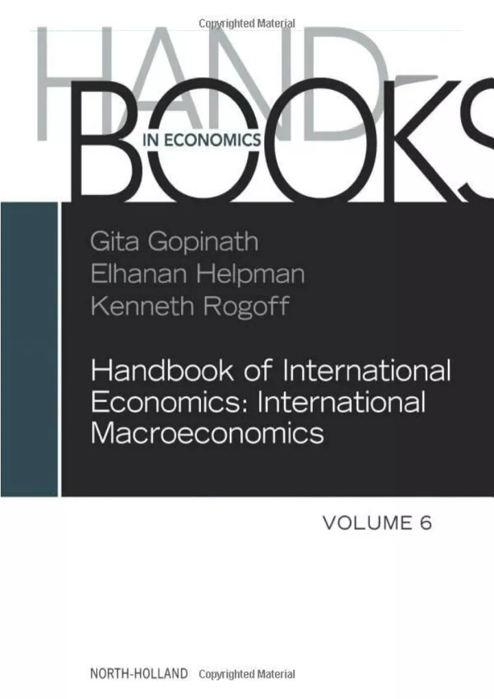 pdf handbook of international economics volume