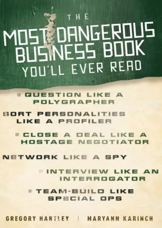 PDF/READ [READ DOWNLOAD]  The Most Dangerous Business Book You'll Ever Read down