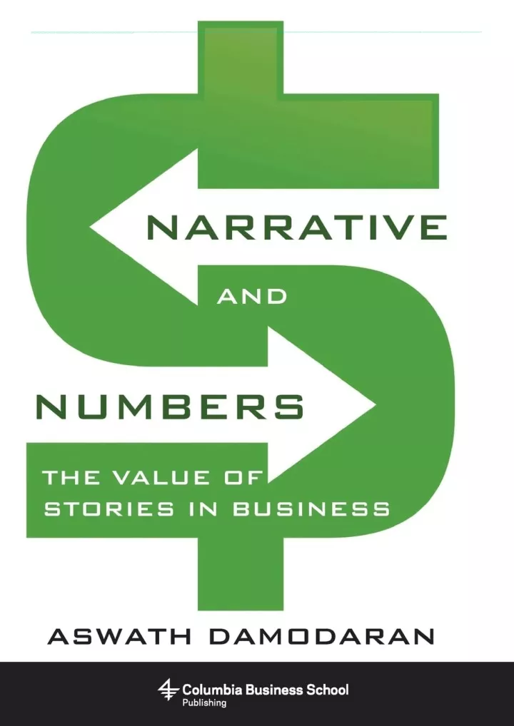 pdf download narrative and numbers the value