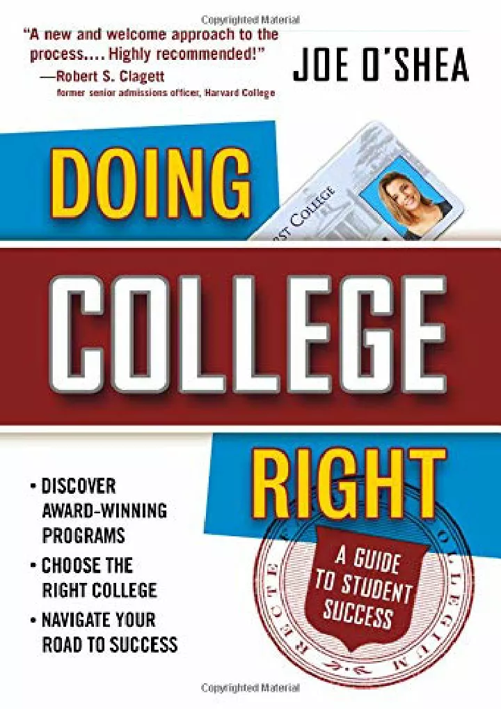 pdf read online doing college right a guide