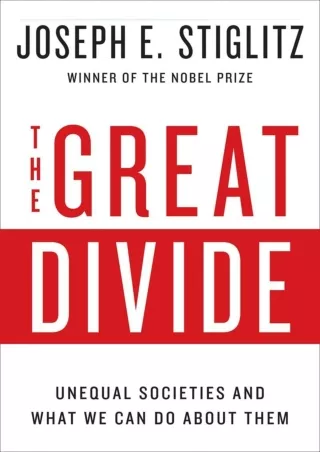 PDF/READ READ [PDF]  The Great Divide: Unequal Societies and What We Can Do Abou