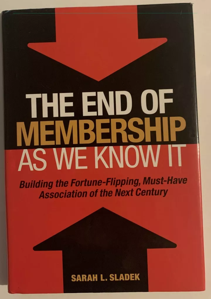 read ebook pdf the end of membership as we know