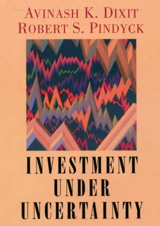 get [PDF] Download [PDF READ ONLINE]  Investment under Uncertainty download