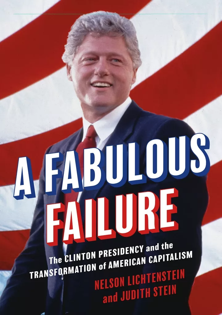 pdf a fabulous failure the clinton presidency