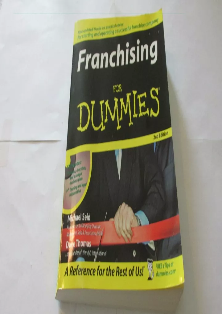 read pdf franchising for dummies download