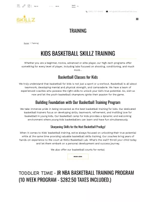 Canada's Premier Basketball Training facility - Skillz Basketball Lab - Best Basketball Training in Toronto