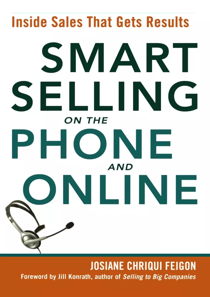 pdf read download smart selling on the phone