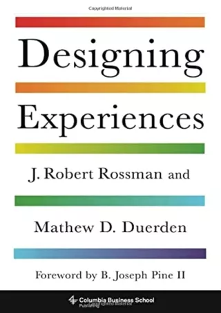 PDF_ Download Book [PDF]  Designing Experiences epub