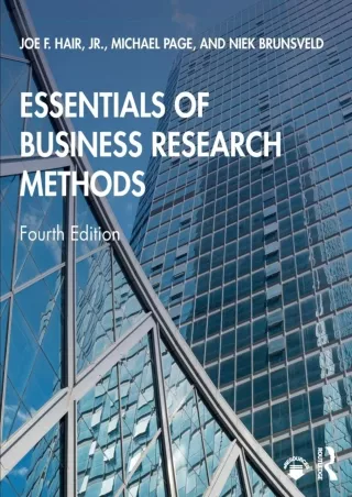 DOWNLOAD/PDF PDF/READ/DOWNLOAD  Essentials of Business Research Methods download