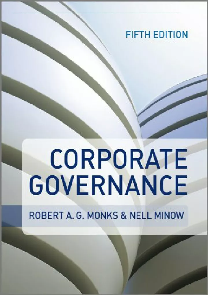 download pdf corporate governance download