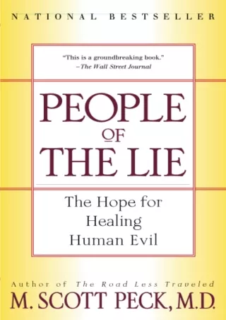 get [PDF] Download Download Book [PDF]  People of the Lie: The Hope for Healing