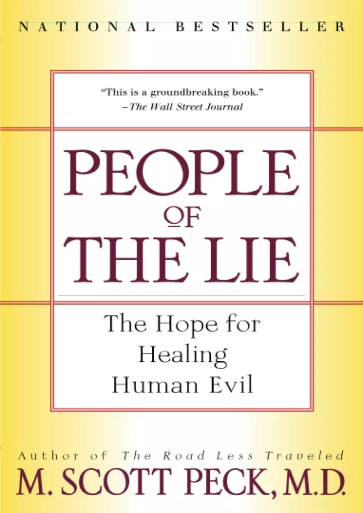 download book pdf people of the lie the hope