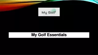 my golf essentials