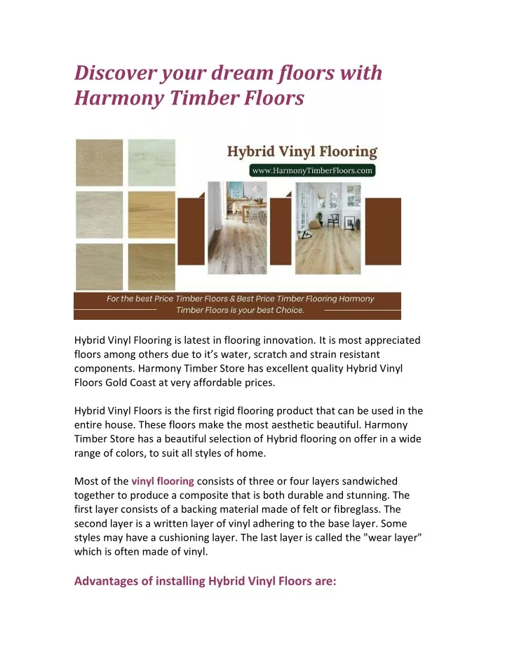 discover your dream floors with harmony timber