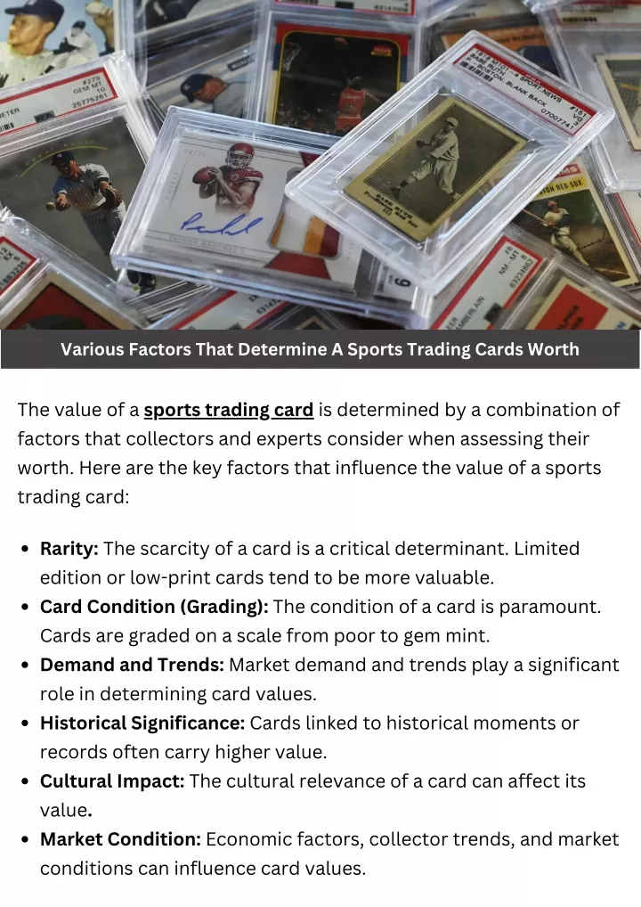 various factors that determine a sports trading