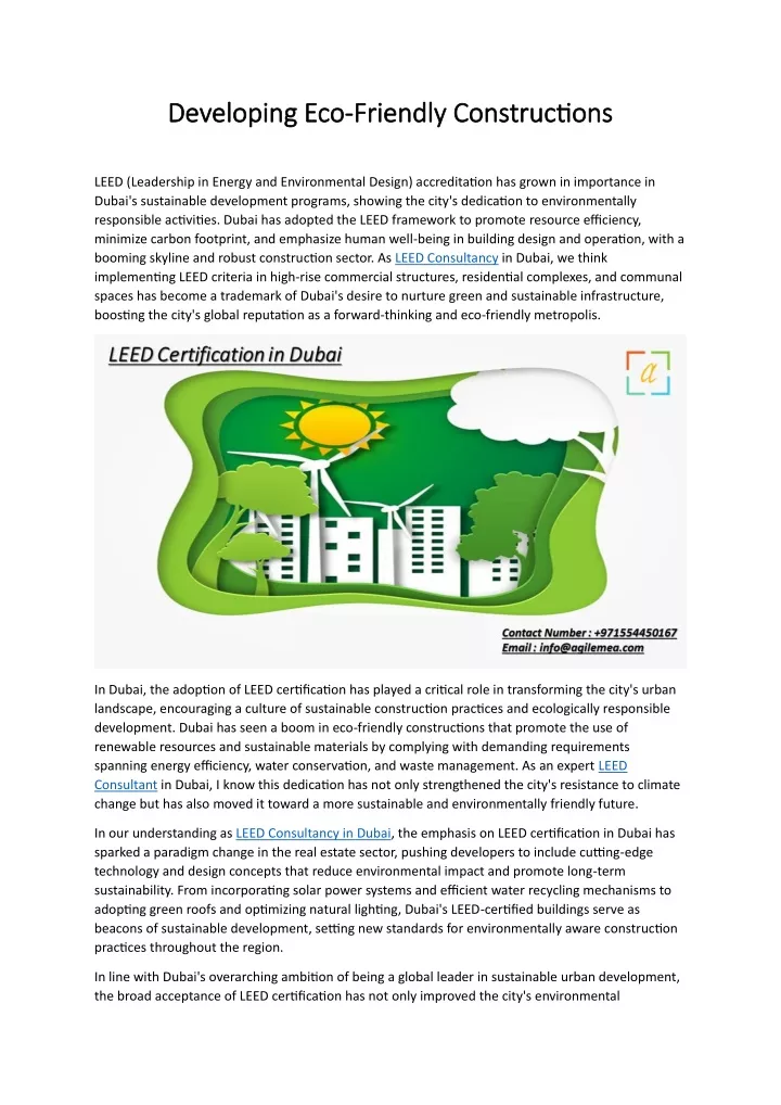 developing eco developing eco friendly