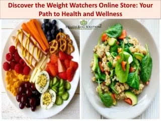 Discover the Weight Watchers Online Store Your Path to Health and Wellness