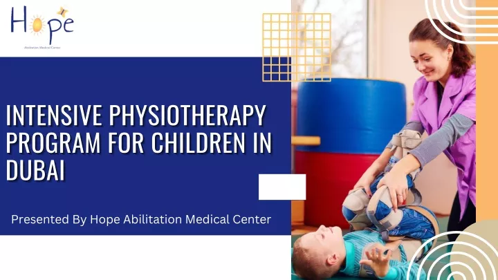 intensive physiotherapy program for children