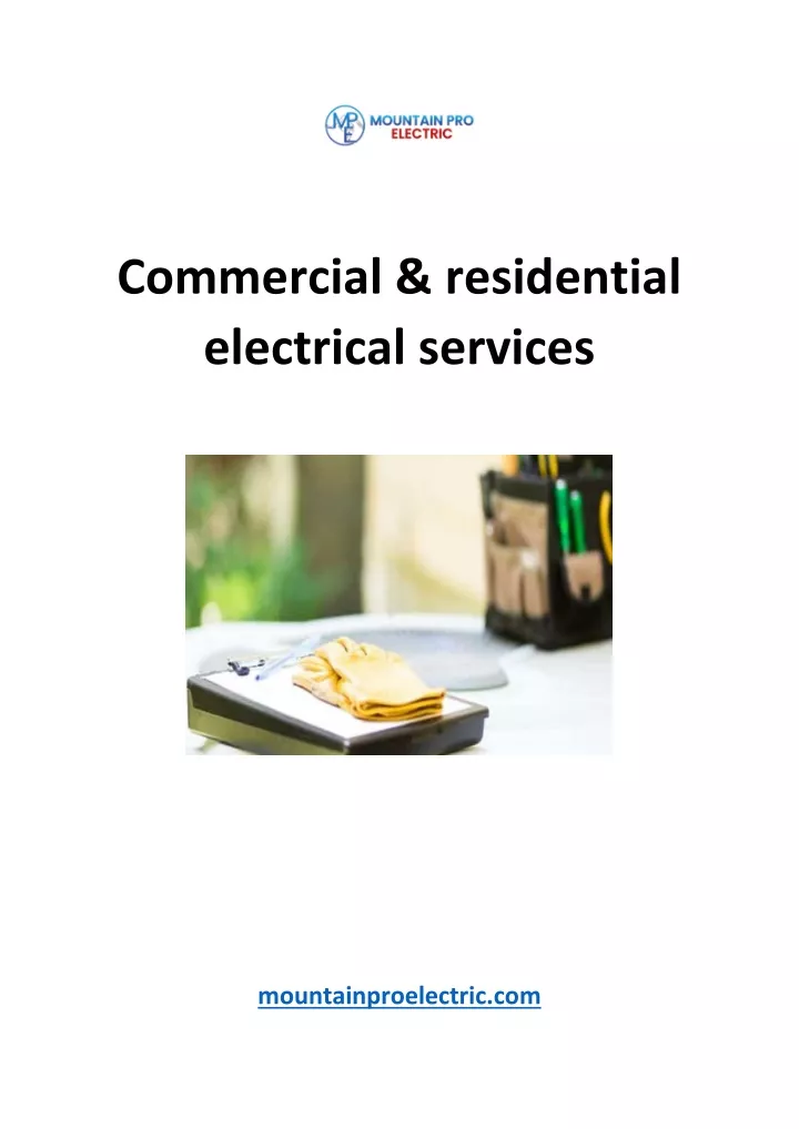 commercial residential electrical services