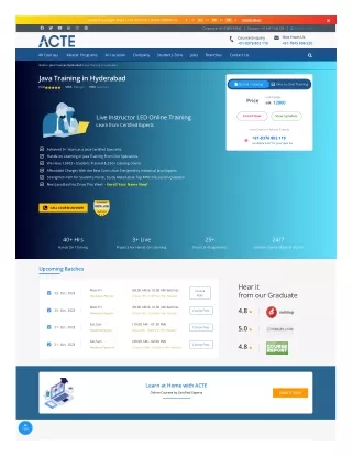 Learn Java Course in Hyderabad with Placement