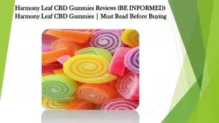 Harmony Leaf CBD Gummies 3