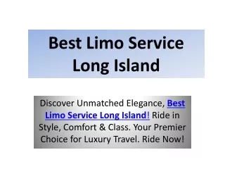 Best Limo Service Long Island