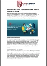 Securing Data in the Cloud: The Benefits of Cloud Storage in Canada - slide 1