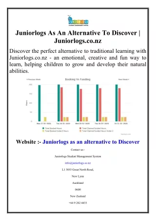 Juniorlogs As An Alternative To Discover | Juniorlogs.co.nz