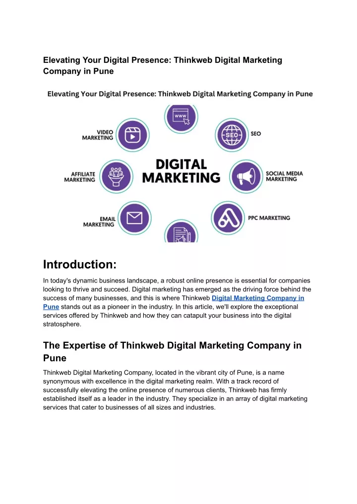 elevating your digital presence thinkweb digital