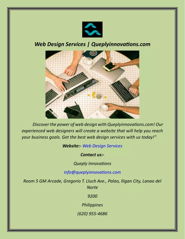 web design services queplyinnovations com