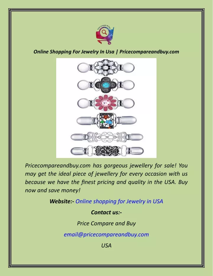 online shopping for jewelry