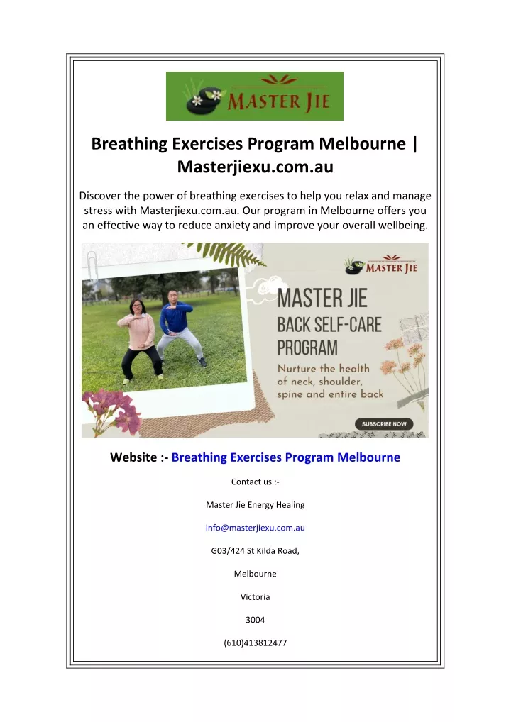 breathing exercises program melbourne masterjiexu