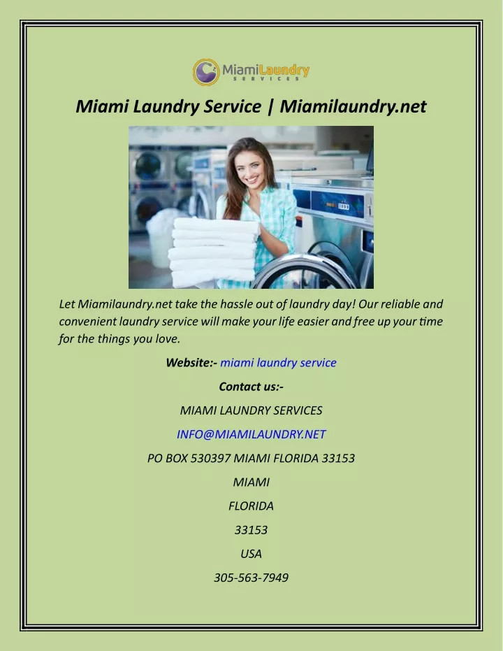 miami laundry service miamilaundry net