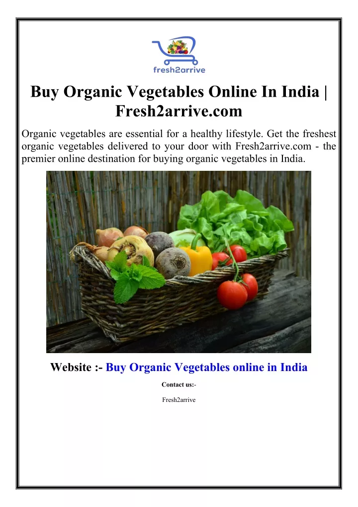 buy organic vegetables online in india