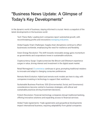 _Business News Update_ A Glimpse of Today's Key Developments_