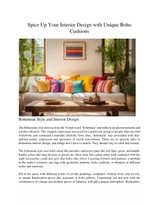 spice up your interior design with unique boho