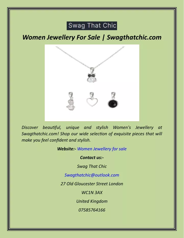 women jewellery for sale swagthatchic com