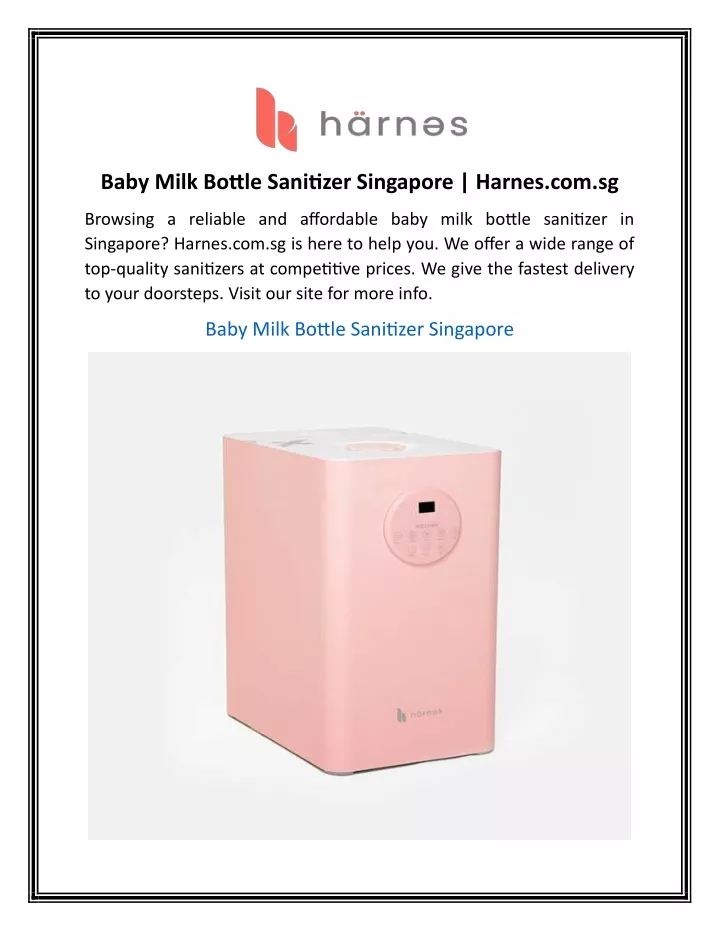 baby milk bottle sanitizer singapore harnes com sg